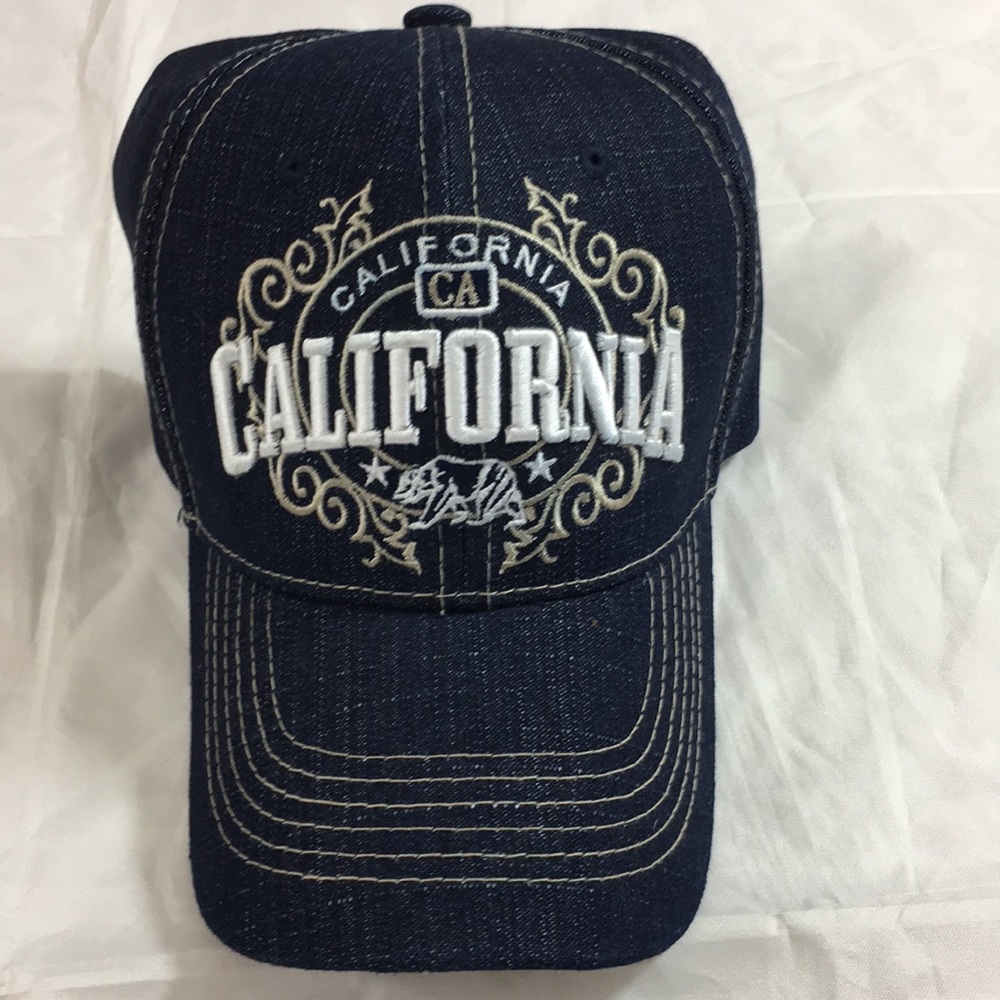 California representing Denim blue hat OS